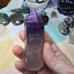 Fluorite Crystal Tower Point